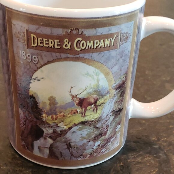 4 John Deere Coffee Mugs Cups Licensed Collectibles Gibson Farm Tractor - Picture 6 of 8